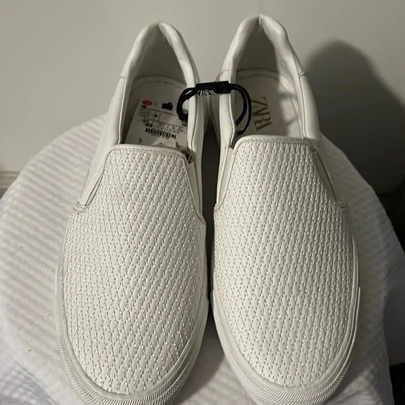 Zara | Shoes | Zara Men Leather Shoes Color White Size 7men  display picture 1